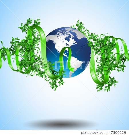 Green planet earth with plants Green planet earth with plants 7300229