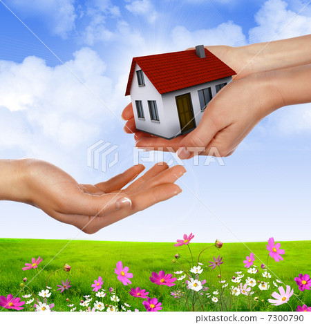 hands holding house hands holding house 7300790
