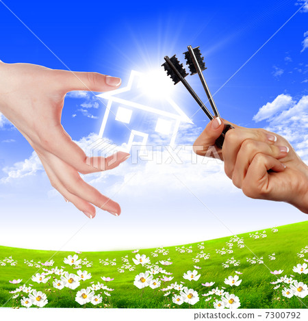 hands holding house hands holding house 7300792
