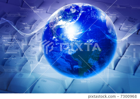 collage of keyboards and the planet collage of keyboards and the planet 7300968