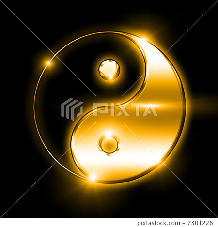 Symbol of yin and yang of the background. Symbol of yin and yang of the background. 7301226