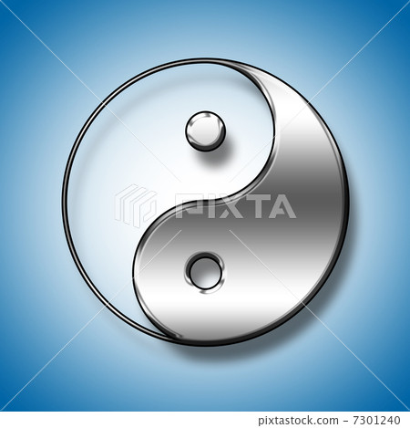 Symbol of yin and yang of the background. Symbol of yin and yang of the background. 7301240