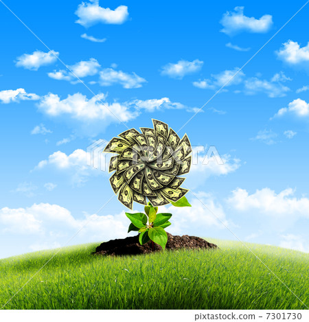 Tree of dollar bills Tree of dollar bills 7301730