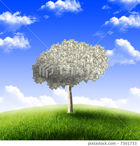 Tree of dollar bills Tree of dollar bills 7301733