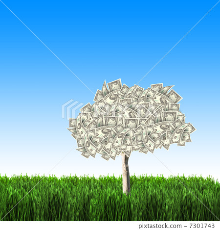 Tree of dollar bills Tree of dollar bills 7301743