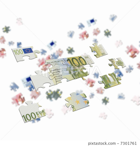 picture of puzzle for a banknote 7301761