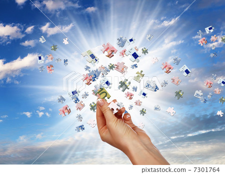 picture of puzzle for a banknote picture of puzzle for a banknote 7301764