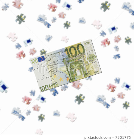 picture of puzzle for a banknote 7301775