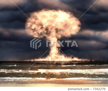 Nuclear explosion in an outdoor setting Nuclear explosion in an outdoor setting 7302270