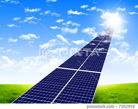 road from the solar panels road from the solar panels 7302958