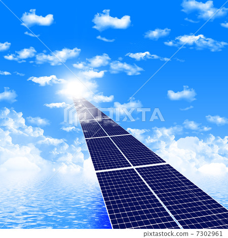 road from the solar panels road from the solar panels 7302961