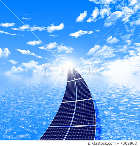 road from the solar panels road from the solar panels 7302968
