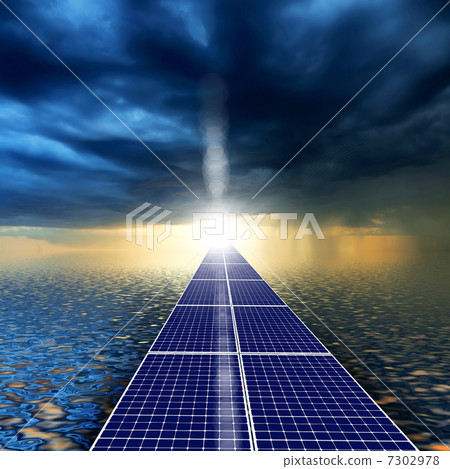 road from the solar panels 7302978