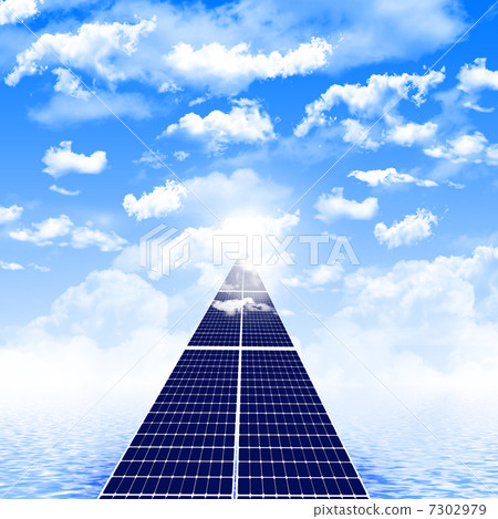 road from the solar panels 7302979