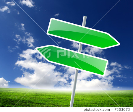 two road signs 7303073