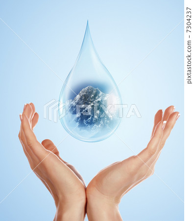 large drop of water large drop of water 7304237