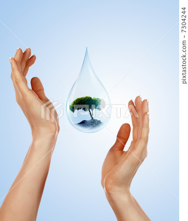 large drop of water large drop of water 7304244
