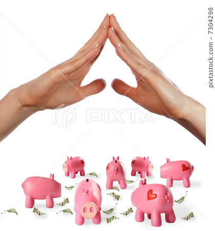 arms and piggy bank arms and piggy bank 7304298