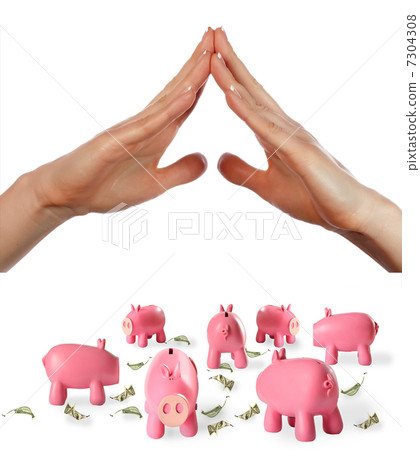 arms and piggy bank arms and piggy bank 7304308