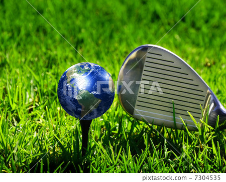 Earth - like a golf ball 7304535