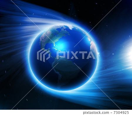 Earth on a background of space 7304925