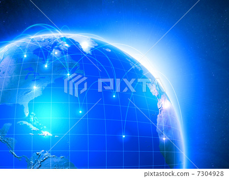 Earth on a background of space 7304928
