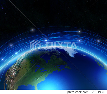 Earth on a background of space 7304930