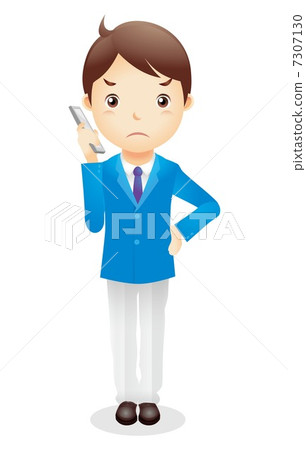 Business man (light blue) Illustration 7307130