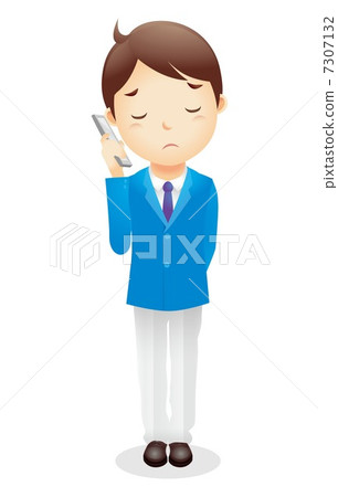 Business man (light blue) Illustration 7307132