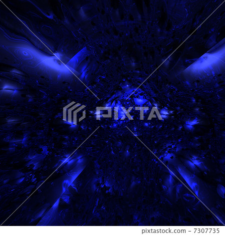 Blue radiation - Stock Illustration [7307735] - PIXTA