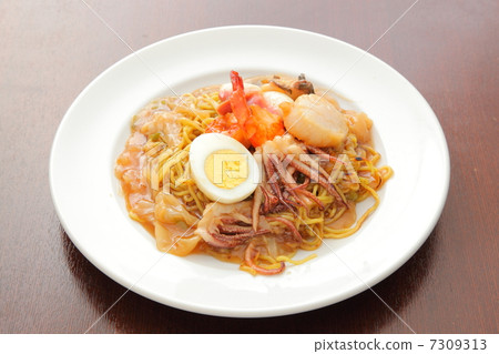 Seafood sauce-fried fried noodles 7309313