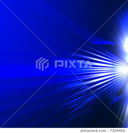 Blue radiation - Stock Illustration [7309468] - PIXTA