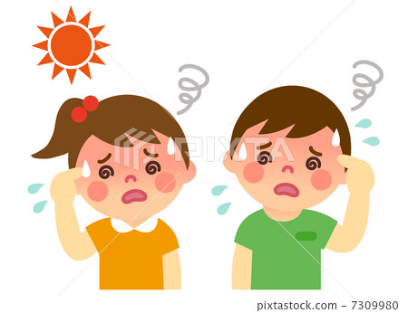 患有中暑的兒童 7309980