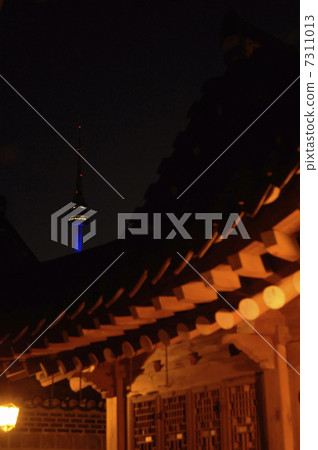 韓國建築和首爾塔 7311013