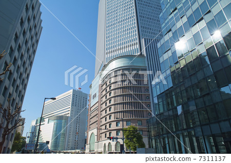 Buildings in front of the Osaka station 7311137