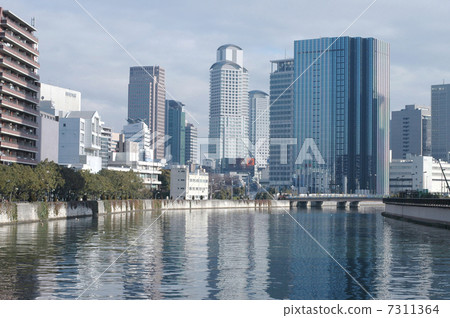 Dojima River and Umeda 7311364