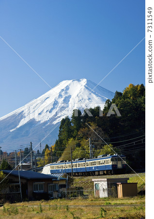 Fujikyu Line and Mt. Fuji 7311549