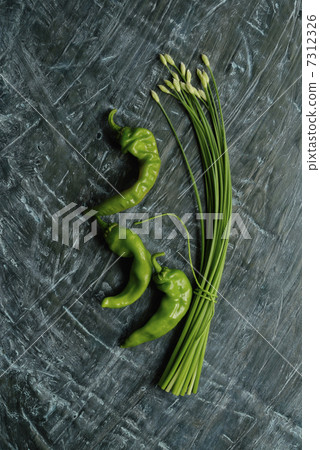 綠色後花Nira和青椒 7312326