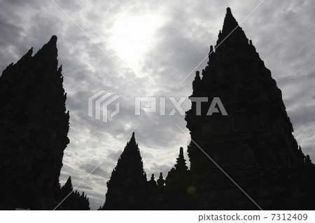 Silhouette of Pranbanan Temple Group 7312409