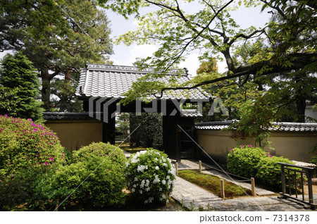 Daitokuji Budoin的庭院和門 7314378