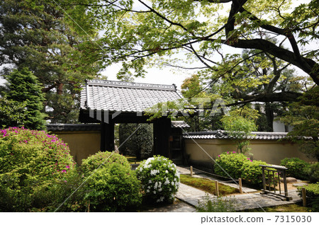 Daitokuji Budoin的庭院和門 7315030