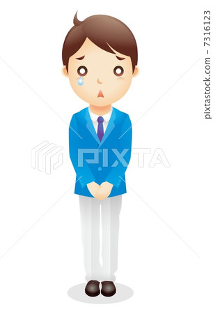 Business man (light blue) Illustration 7316123