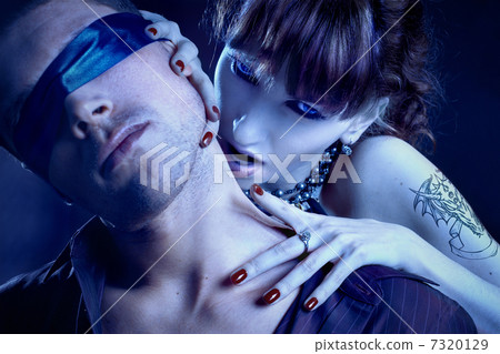 woman vampire bites a blind man woman vampire bites a blind man 7320129
