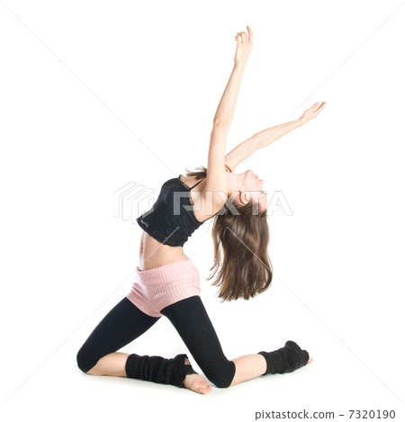 posing young dancer isolated on white background posing young dancer isolated on white background 7320190