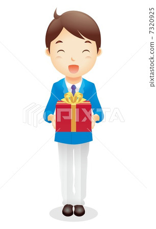 Business man (light blue) Illustration Business man (light blue) Illustration 7320925