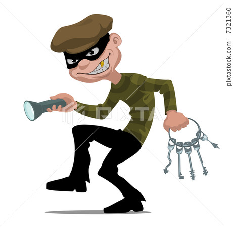 cartoon thief - Stock Illustration [7321360] - PIXTA