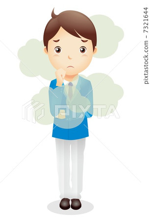 Business man (light blue) Illustration Business man (light blue) Illustration 7321644
