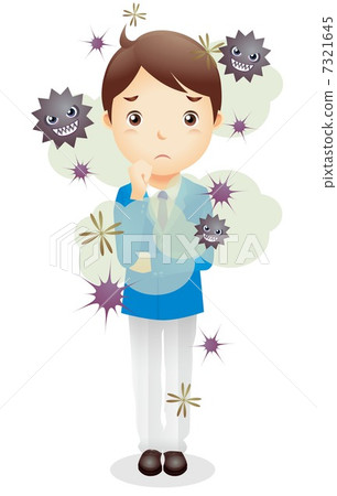 Business man (light blue) Illustration 7321645