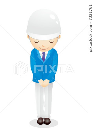 Business man (light blue) Illustration 7321761