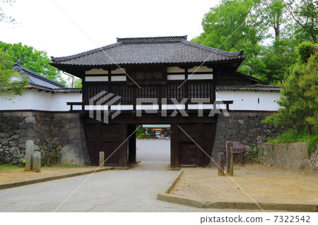 Municipal park Komoro Castle ruin old garden Komoro castle Three gates at the old castle 7322542